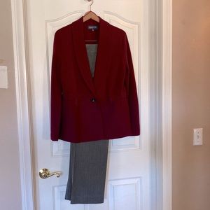 Sweater cardigan jacket and pants set